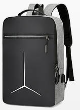 Рюкзак міський USB 1285 Black grey