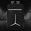 Рюкзак міський USB 1285 Black grey, фото 7