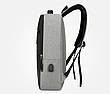Рюкзак міський USB 1285 Black grey, фото 10