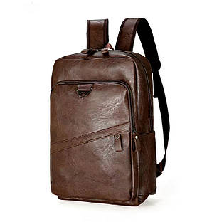 Рюкзак міський еко шкіра Dark brown 2024, фото 1