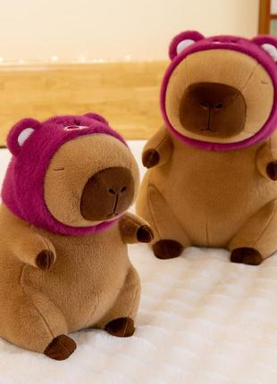 М'яка іграшкат Капібара в шапці мішки Лотсо 40см іг8