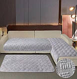 Накидки-дивандеки на кутовий диван багатофункціональні 3 полотна, фото 2