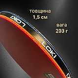 Ракетки для настільного тенісу, ракетка для пінг понгу, ракетка тенісна Loki 5 зірок (158), фото 4