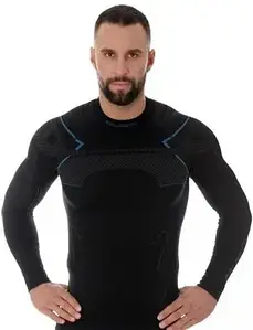 Термофутболка Brubeck Koszulka Thermo Black Blue Ls13040A