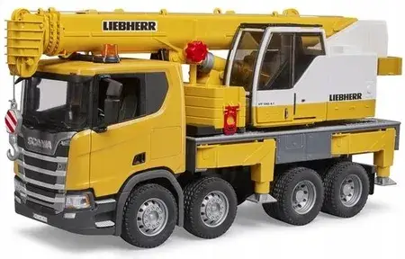 Іграшка Bruder 03571 Scania 560R Z Dźwigiem Liebherr, фото 1
