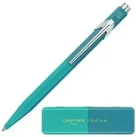 Ручка письмова Caran D'Ache Długopis D’Ache 849 Paul Smith Edycja 4 W Pudełku Sky Cyan Steel