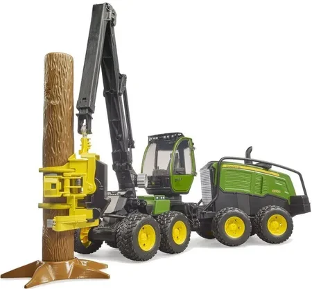 Іграшка Bruder 02135 Zabawka Harwester John Deere 1270G z pniem