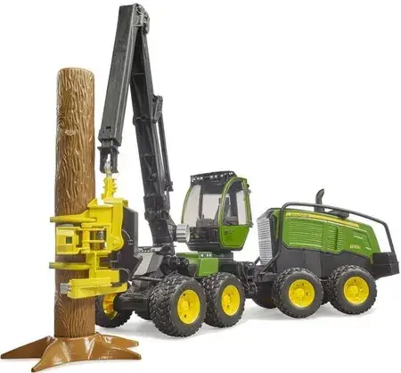 Іграшка Bruder 02135 Zabawka Harwester John Deere 1270G z pniem, фото 1