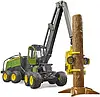 Іграшка Bruder 02135 Zabawka Harwester John Deere 1270G z pniem, фото 9