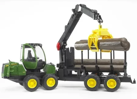 Іграшка Bruder 02133 Forwarder John Deere 1210E z chwytakiem i 4 pniami