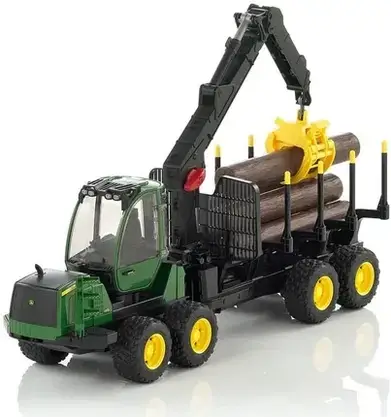 Іграшка Bruder 02133 Forwarder John Deere 1210E z chwytakiem i 4 pniami, фото 3