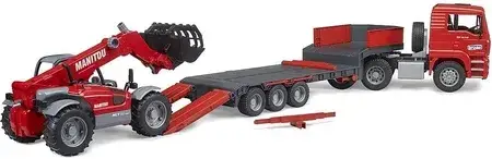 Іграшка Bruder Man Tga Z Naczepą I Ładowarką Manitou Mlt633 02774, фото 4