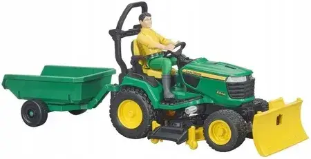 Іграшка Bruder Traktorek John Deere z figurką ogrodnika, фото 3