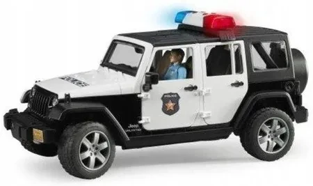 Іграшка Bruder Pojazd Jeep Wrangler Rubicon policja z figurką