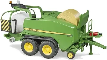 Іграшка Bruder 02032 John Deere C441R Prasa rolująca do słomy, фото 3