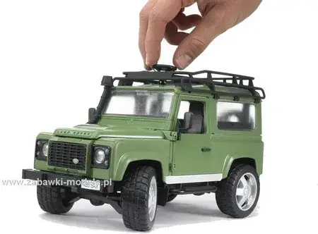 Іграшка Bruder 02592 Land Rover z przyczepą dla konia i figurką konia, фото 5