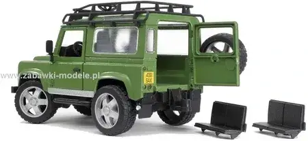 Іграшка Bruder 02592 Land Rover z przyczepą dla konia i figurką konia, фото 6
