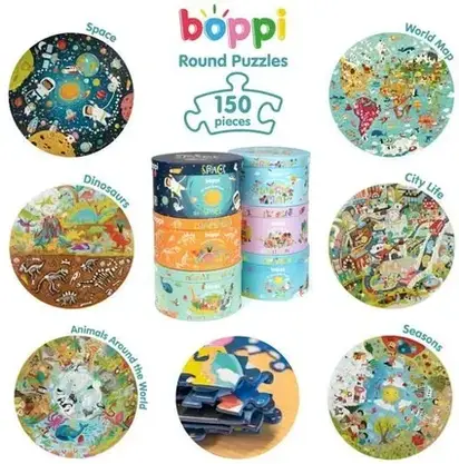 Пазл Boppi Puzzle Okrągłe 58Cm Życie W Mieście 150El., фото 4