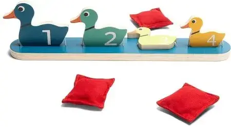 Іграшка звірятко Bs Toys Drewniana Gra Zręcznościowa Kaczki, фото 5