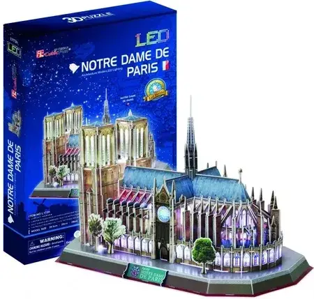 Пазл Cubic Fun Puzzle 3D Notre Dame (Światło), фото 1