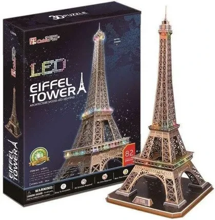 Пазл Cubic Fun 3D Wieża Eiffla 82el. Da20507