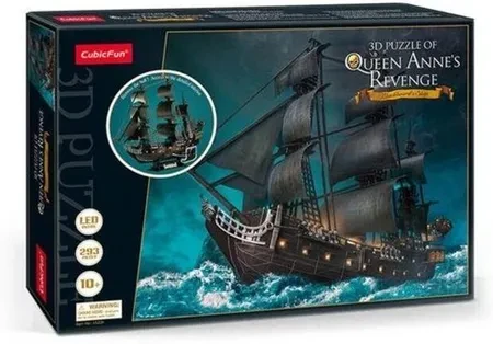 Пазл Cubic Fun Puzzle 3D Okręt Piracki Zemsta Królowej Anny