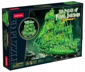 Пазл Cubic Fun 3D Latający Holender T4041H 360 el.