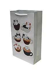 Пакет подарунковий Котики 27*16*7 см