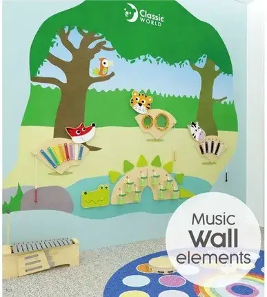 Інтерактивна дошка Classic World Edu Muzyczna Tablica Ścienna Lisek, фото 3
