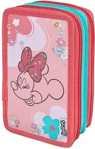 Пенал Cass Film Piórnik Potrójny Z Wyposażeniem Myszka Minnie