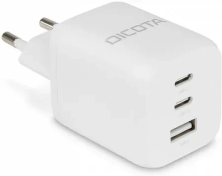 Зарядний пристрій Dicota  Uniwersalna 3 Port Gan 65W Eu