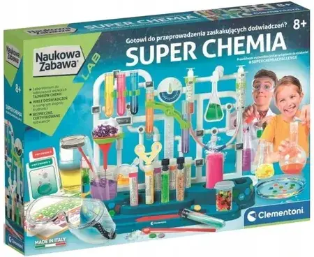 Іграшка розвиваюча CLEMENTONI NAUKOWA ZABAWA SUPER CHEMIA 8+, фото 4