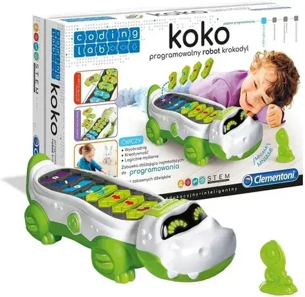 Іграшка розвиваюча Clementoni Koko Programowalny Robot Krokodyl 50108, фото 1