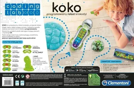 Іграшка розвиваюча Clementoni Koko Programowalny Robot Krokodyl 50108, фото 5