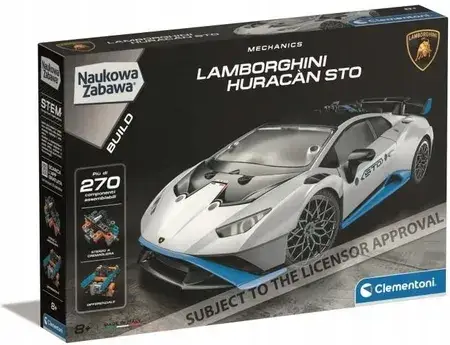 Іграшка розвиваюча Clementoni Naukowa Zabawa Build. Lamborghini Huracan Sto, фото 1