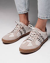 Кеди жіночі Krula 6904506 36 бежевий леопард замша шкіра, фото 2