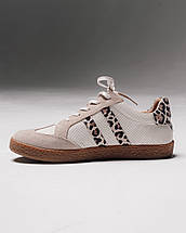 Кеди жіночі Krula 6904506 36 бежевий леопард замша шкіра, фото 4