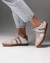 Кеди жіночі Krula 6904506 36 бежевий леопард замша шкіра, фото 5