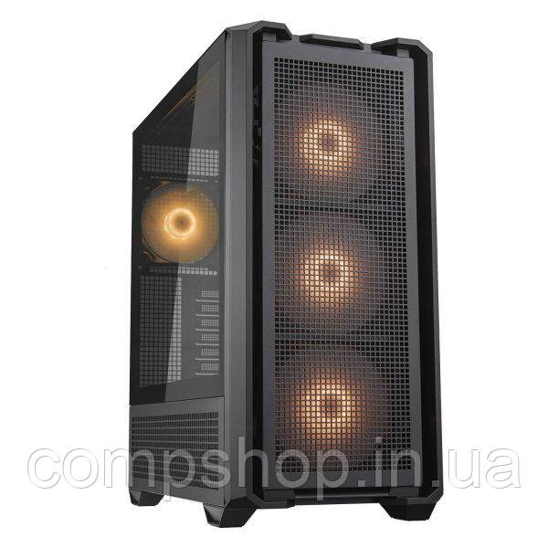 Корпус Midi-Tower без БЖ  Cougar MX600 RGB  (Ігровий корпус, 3.5"+4*2.5", 3*120мм, 1*140мм ARGB Fan, Type C x, фото 1
