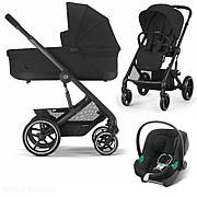 Коляска Cybex Balios S Lux 3 в 1 Moon Black / Aton B2 i-Size Volcano Black