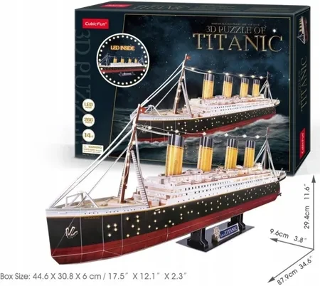 Пазл Dante Puzzle 3D Led Titanic 266El.