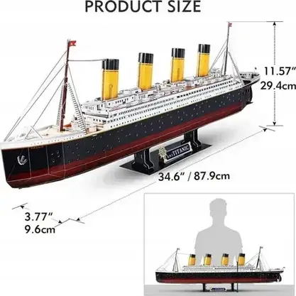 Пазл Dante Puzzle 3D Led Titanic 266El., фото 4