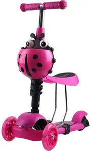 Самокат для дітей Enero Balansowa Jeździk 3W1 Różowa Biedronka