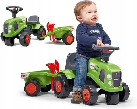 Іграшка Falk Traktor Claas Z Kierownicą I Przyczepą, фото 1