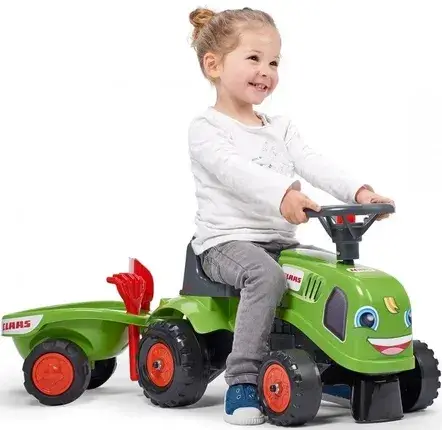 Іграшка Falk Traktor Claas Z Kierownicą I Przyczepą, фото 3