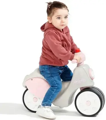 Візок дитячий Falk Jeździk Scooter Strada Retro Dla Dziewczynki Ciche Opony Od 1 Roku, фото 6
