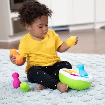 Дошка Fat Brain Toys Spinny Pins Sorter Wańki Wstańki FA248-1, фото 5