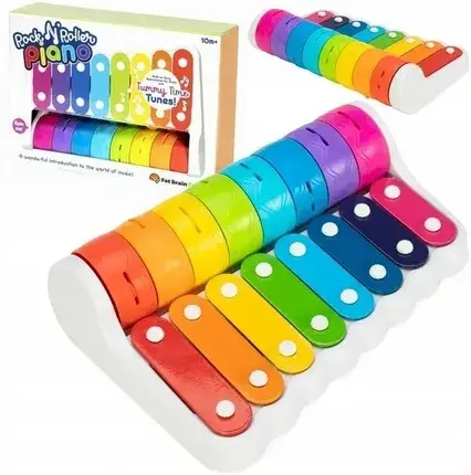 Іграшка Fat Brain Toys Cymbałki Dzwonki Rock N'Roller Piano FA281-1, фото 1