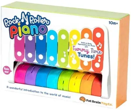 Іграшка Fat Brain Toys Cymbałki Dzwonki Rock N'Roller Piano FA281-1, фото 4