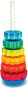 Іграшка пазл Fat Brain Toys KOLOROWE BALONIKI Spin Again Zakręcona Wieża